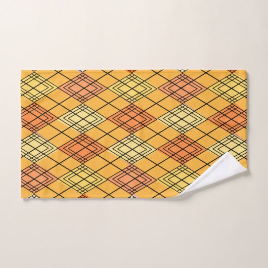 Art Deco Citrus Argyle Bad Handdoek (Handdoek)