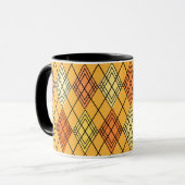 Art Deco Citrus Argyle Mok (Voorkant links)