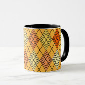 Art Deco Citrus Argyle Mok (Voorkant rechts)