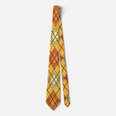 Art Deco Citrus Argyle Stropdas (Voorkant)