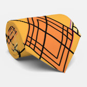 Art Deco Citrus Argyle Stropdas (Opgerold)