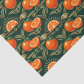 Art Deco Citrus Grove Pattern Tissuepapier (Detail)