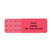 Art Deco Clam Shells Etiket (Voorkant)