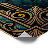 Art Deco Clapperboard Cyborg Silhouette Art Poster (Hoek)