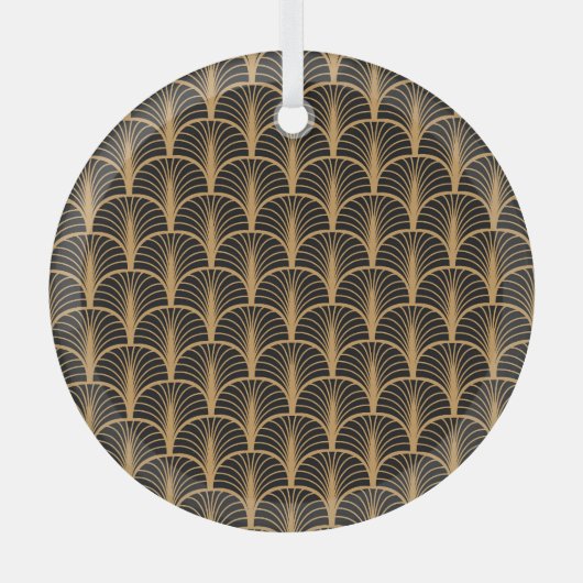 Art Deco Classic: Geometrisch Ornament. Glas Ornament (Voorkant)
