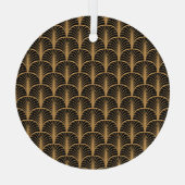 Art Deco Classic: Geometrisch Ornament. Glas Ornament (Achterkant)