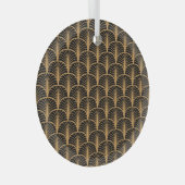Art Deco Classic: Geometrisch Ornament. Glas Ornament (Voorkant Rechts)
