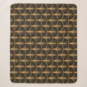 Art Deco Classic: Geometrisch  Ornament. Sherpa Deken