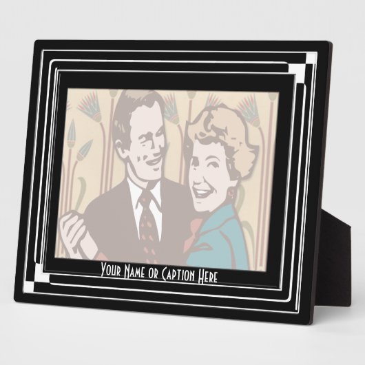 Art Deco Classic (Horizontaal - Gepersonaliseerd) Fotoplaat (Zijkant)