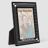 Art Deco Classic (verticaal - gepersonaliseerd) Fotoplaat (Zijkant)