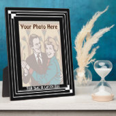 Art Deco Classic (verticaal - gepersonaliseerd) Fotoplaat (Zijkant)