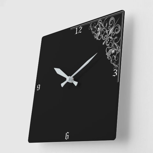 ART DECO CLOCK VIERKANTE KLOK (Hoek)