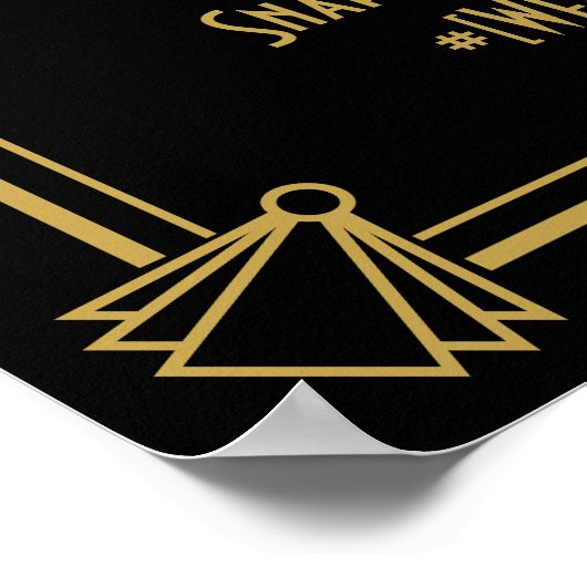 ART Deco Cocktail bar 1920's Gatsby Party Poster (Hoek)