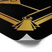 ART Deco Cocktail bar 1920's Gatsby Party Poster (Hoek)