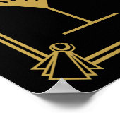 ART Deco Cocktail bar 1920's Gatsby Party Poster (Hoek)