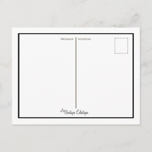 Art Deco Cocktail Briefkaart (Achterkant)