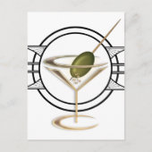 Art Deco Cocktail Briefkaart (Voorkant)
