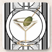 Art Deco Cocktail Onderzetter Set (6) (Voorkant)
