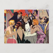  Art Deco Cocktail Party in Nightclub Briefkaart (Voorkant)