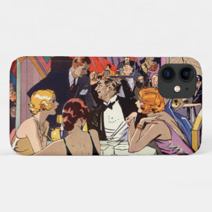 Art Deco Cocktail Party in Nightclub iPhone 11 Hoesje