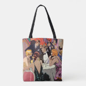 Art Deco Cocktail Party in Nightclub Tote Bag (Achterkant)
