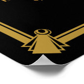 ART Deco Cocktailbar bord 1920's Gatsby Feest Poster (Hoek)