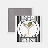 Art Deco Cocktails Magnets Magneet (Voorkant / Achterkant)