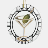 Art Deco Cocktails Persoonlijke versiering Keramisch Ornament (Links)