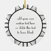 Art Deco Cocktails Persoonlijke versiering Keramisch Ornament (Achterkant)