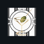 Art Deco Cocktails Wall Canvas<br><div class="desc">Dit schattige martinieglazen ontwerp wordt sterk beïnvloed door de kunstdecostijl van decoratie.. en komt compleet met een olijf. Een heel uniek en stijlvol cadeauidee dat geweldig zou zijn voor mensen die van cocktailfeestjes houden of in een bar werken.</div>