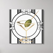 Art Deco Cocktails Wall Canvas (Voorkant)
