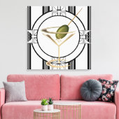 Art Deco Cocktails Wall Canvas (Insitu (Woonkamer))