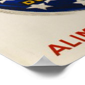  Art Deco Coffee Advertentie Poster (Hoek)