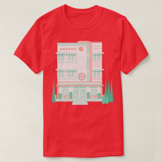 Art Deco Coffee T-shirt (Design voorkant)