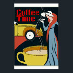 Art Deco Coffee Time Poster<br><div class="desc">Art Deco Coffee Time</div>