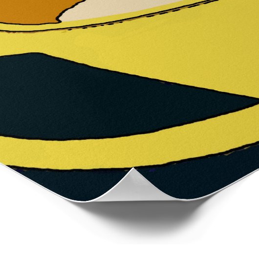 Art Deco Coffee Time Thanks Poster (Hoek)