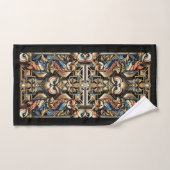 Art Deco Colorful Owl Bad Handdoek (Handdoek)