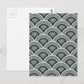 Art Deco concentrische cirkels Briefkaart (Voorkant / Achterkant)