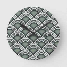 Art Deco Concentrische Cirkels Klok