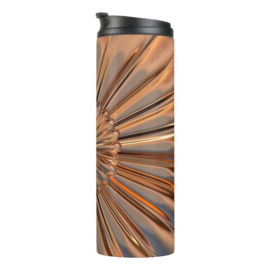 Art deco coppe look fan shell ontwerp thermosbeker (Geroteerd rechts)