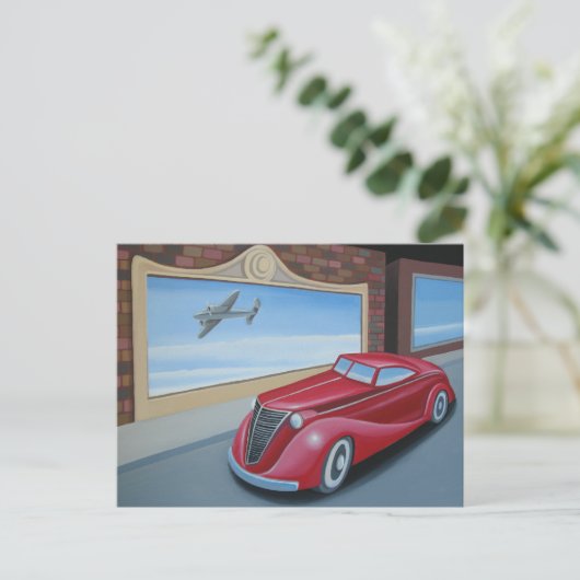 Art Deco Coupe Briefkaart (Staand voorkant)