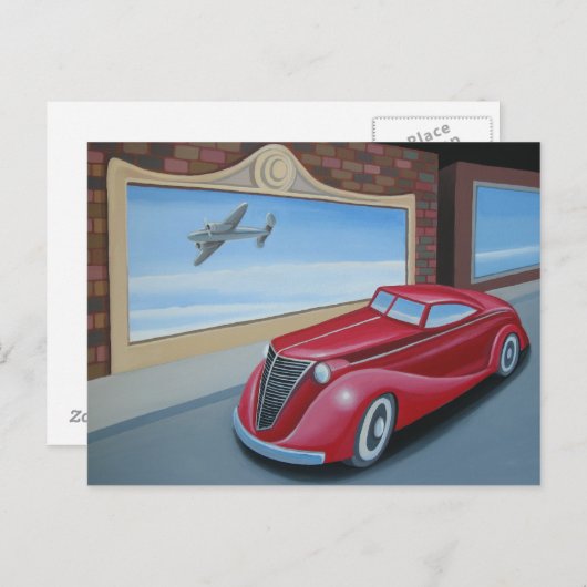 Art Deco Coupe Briefkaart (Voorkant / Achterkant)