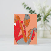 ART DECO COUPLE BRIEFKAART (Staand voorkant)