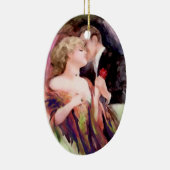 Art Deco Couple, gepersonaliseerd Ornament (Rechts)