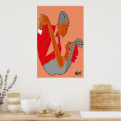 ART DECO COUPLE POSTER (Keuken)