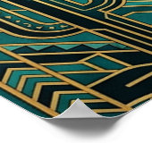 Art Deco Cowboy Hat Poster - Geometric Western (Hoek)