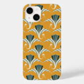 Art Deco Crane - gele achtergrond Case-Mate iPhone Case (Achterkant)