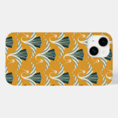 Art Deco Crane - gele achtergrond Case-Mate iPhone Case (Achterkant (horizontaal))