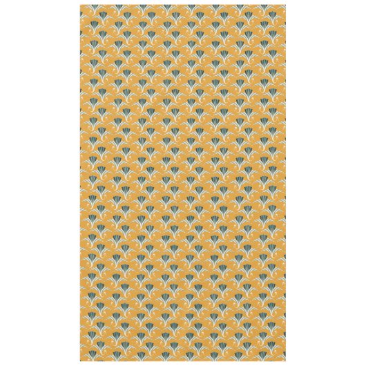 Art Deco Crane - gele achtergrond Tafelkleed (Voorkant)