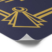 Art Deco creëer je eigen bruiloft of poster (Hoek)